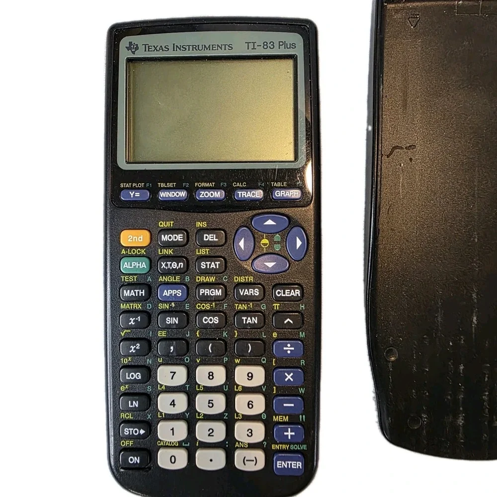 Texas Instruments TI-83 Plus Graphing Calculator Calculus Tested Working W Cover